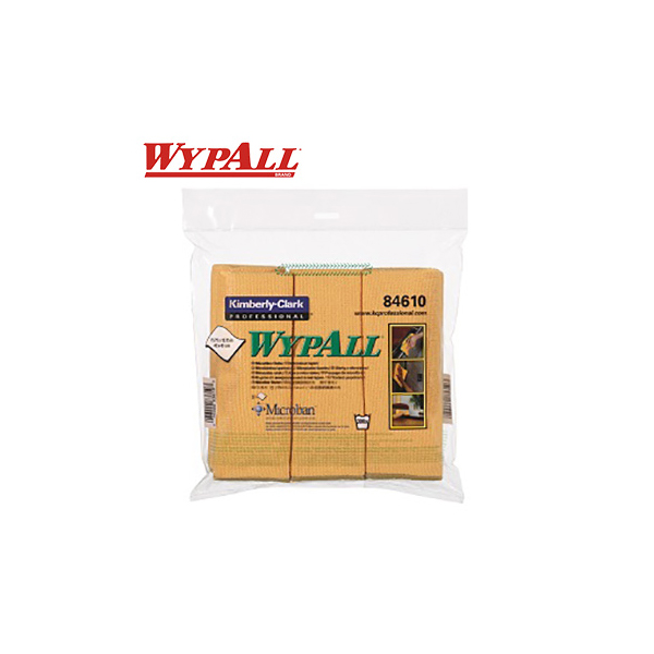 【WYPALL*】超極細纖維抗菌精巧擦拭布-黃色 4包X1箱