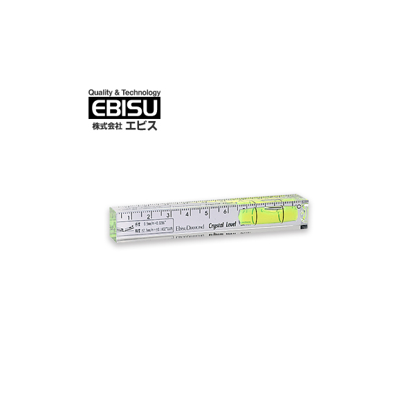 【EBISU】水晶式水平尺 ED-10CL