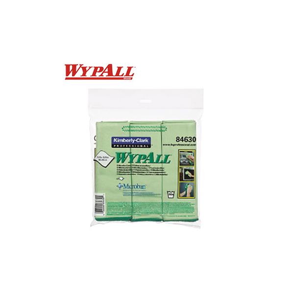【WYPALL*】超極細纖維抗菌精巧擦拭布-綠色 4包X1箱