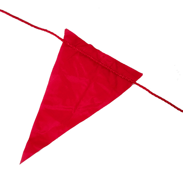 150公尺 工程用三角布旗 警示旗 三角紅旗 施工用三角旗