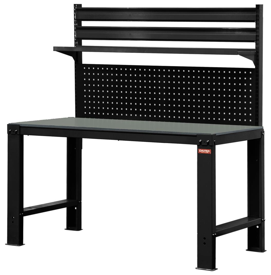 【SHUTER 樹德】重型鋼製工作桌1500mm寬(鐵灰) WH5I+W21